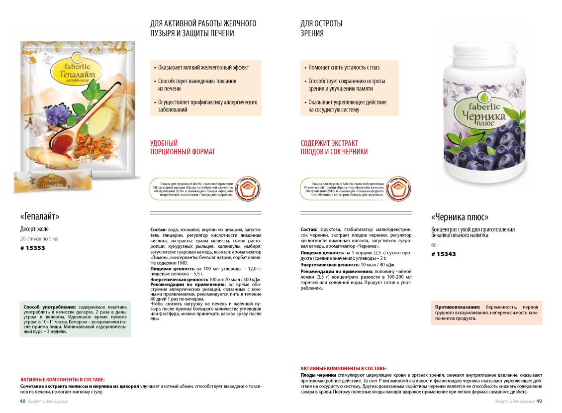 БАД Фаберлик, продукты для похудения, здоровое питание 